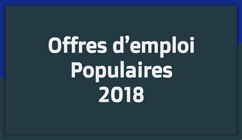Offres Demploi Tunisie 2018 Populaires Café Job Travailler à L