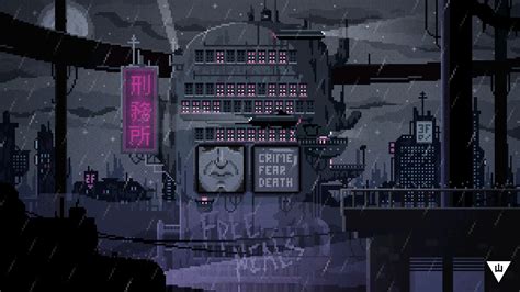 Cyberpunk Animated Pixel Art Wallpaper