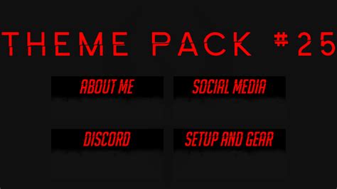 Twitch Panel Theme Pack 25complete Album Here Behance