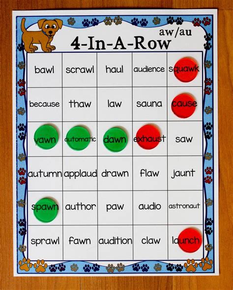 Phonics Games And Activities For The Aw Au Diphthongs Make Take