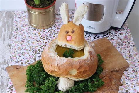 Easter Bunny Bread Bowl Light Bite Recipes