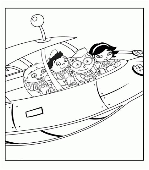 Rocket From Little Einsteins For Kids Printable Free Coloring Pages