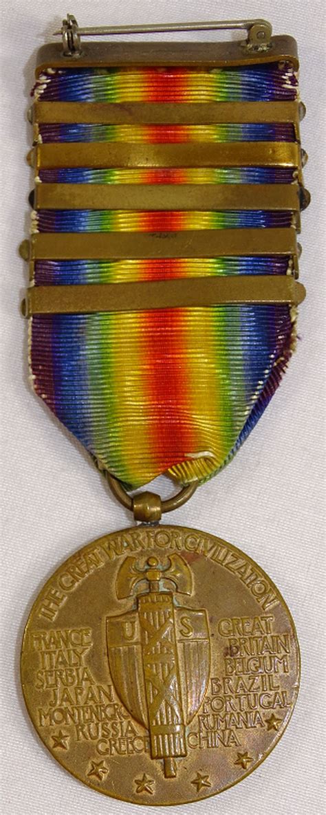 Named Wwi James L Mcginty Silver Star And 5 Bar Victory Medal Group