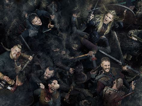 vikings ivar bjorn lagertha harald and ubbe season 5 official picture vikings tv series