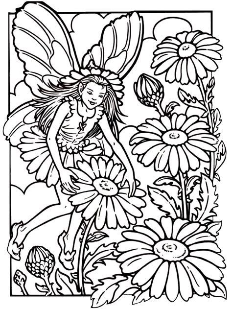 Fairy Coloring Pages For Adults Fairies 16 Fantasy Coloring Pages