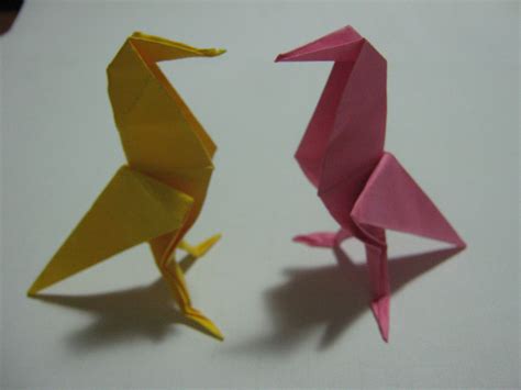 Origami Bird Tutorial Origami Bird Origami Animals Origami