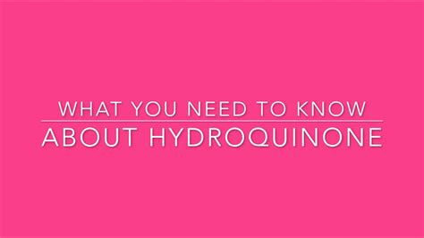 Is Hydroquinone Safe For Anal Bleaching Youtube