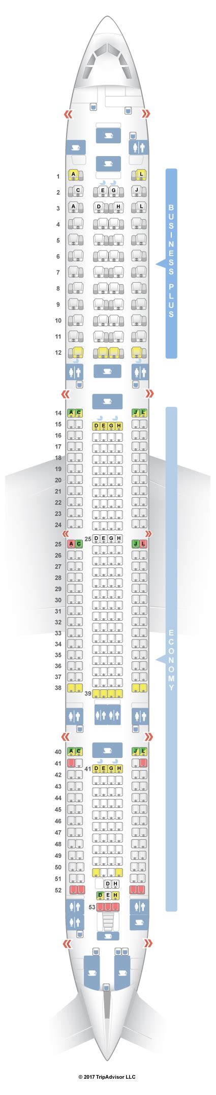 Seatguru Seat Map Iberia Airbus A340 600 346