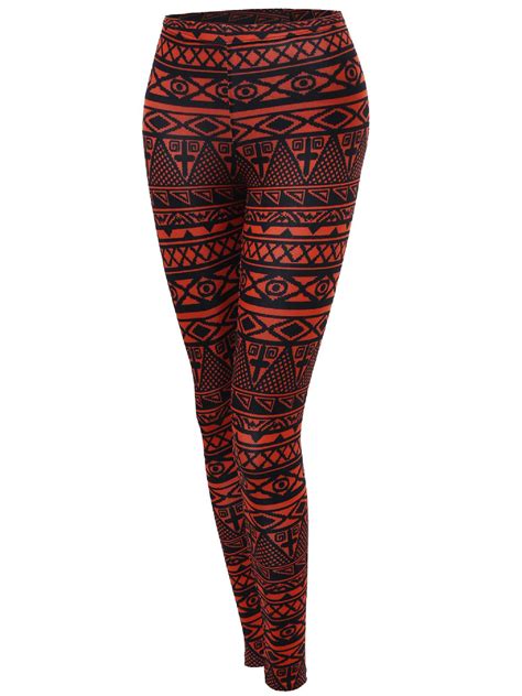 Fashionoutfit Womens Aztec Print Pattern Tight Leggings