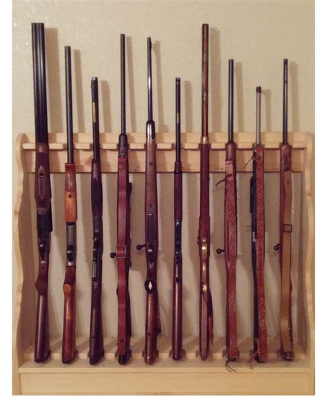 Pine Wooden Vertical Gun Rack 8 Place Long Gun Display – Gun Racks For Less