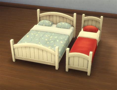 Proper Sims — Sssvitlans Rustic Bed Frames By Plasticbox Sims 4