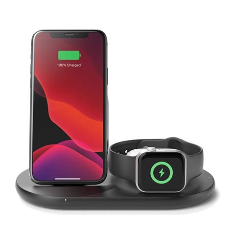 Belkin 3 1 Wireless Charger For Iphone Apple Watch And Airpods Black
