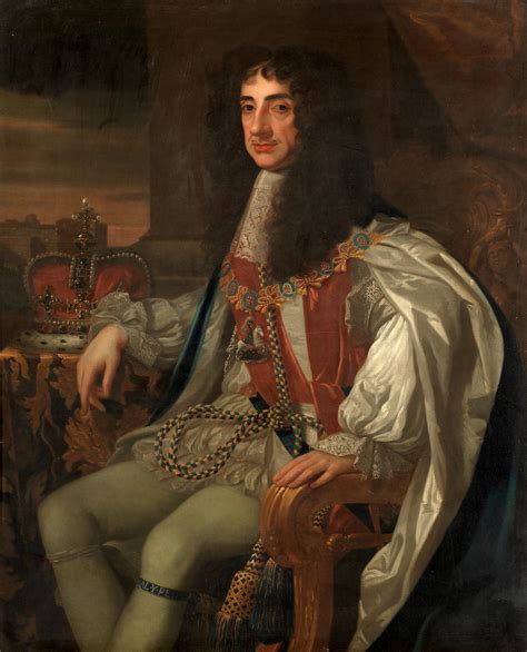 Sir Peter Lely Portrait Of King Charles Ii Seated Three Quarter