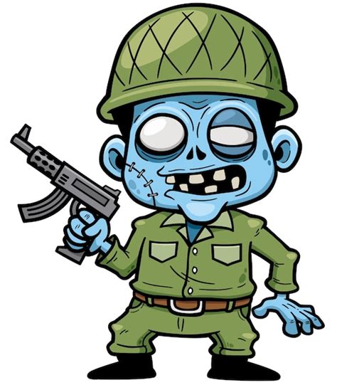 Zombie Cartoon Premium Vector