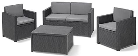 Whether you're looking for just a patio table, outdoor chairs or a complete patio set, we've got what you need. Allibert by Keter Monaco Outdoor 4 Seater Rattan Lounge ...