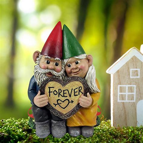 Garden Gnome Couple In Love Garden Statue Wedding Gnomes Statue