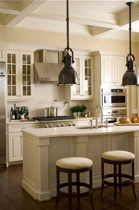 The dark mahogany coating which makes it in a darker shade. White Kitchen Cabinet Paint Color: Linen white 912 Benjamin Moore #PaintColor #Kitchen #Cabinet ...