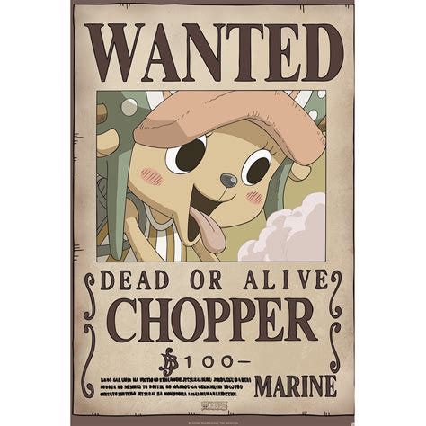 ABYstyle ONE PIECE Poster Wanted Chopper New X Buy Online In India At Desertcart