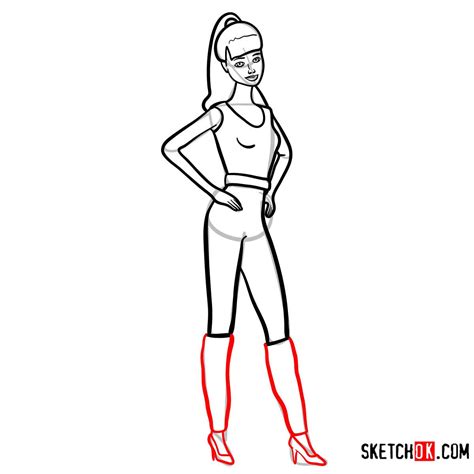 how to draw barbie from toy story sketchok easy drawing guides