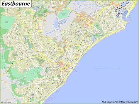 Detailed Map Of Eastbourne