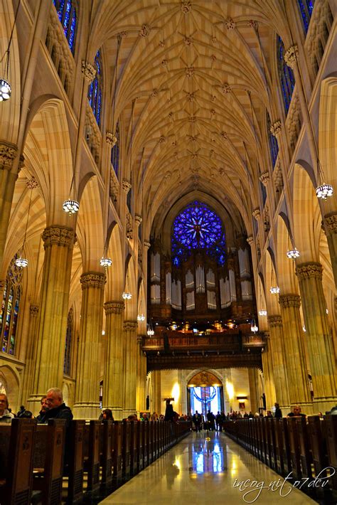 Inside St Patricks Cathedral Midtown Manhattan New York City Ny