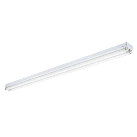 These light fixtures are lightweight and easy to install, usually without any additional support required. Lithonia Lighting 2-Light White Ceiling Commercial Strip ...
