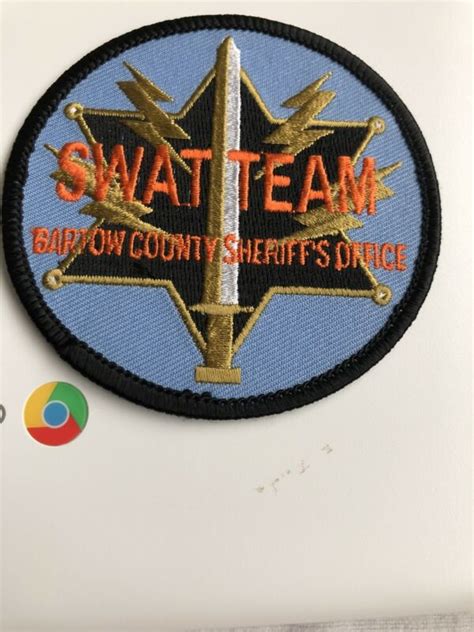 Bartow County Sheriff Georgia GA Patch Police Swat Team Round Small Patch Antique Price Guide