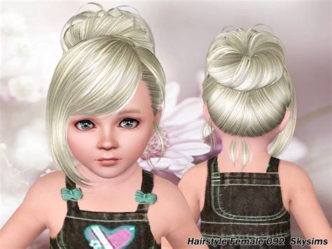 The Sims Resource Skysims Hair Toddler 092