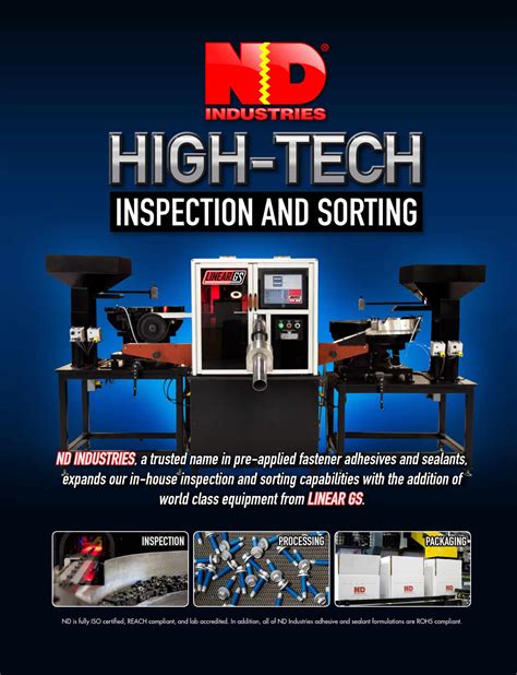 High-Tech Inspection & Sorting | ND Industries
