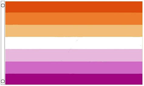 Lgbtq Pride Flag Lesbian Sunset 5x3 Etsy