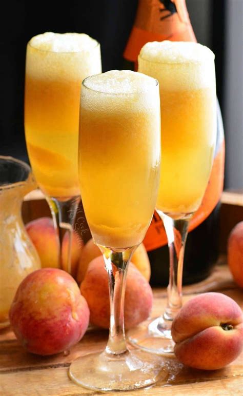 peach bellini follow for recipes is this how you roll bellini cocktail champagne drinks