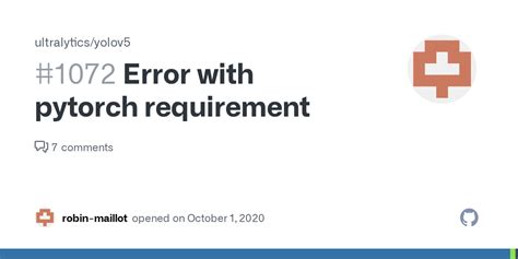 Error With Pytorch Requirement Issue Ultralytics Yolov Github