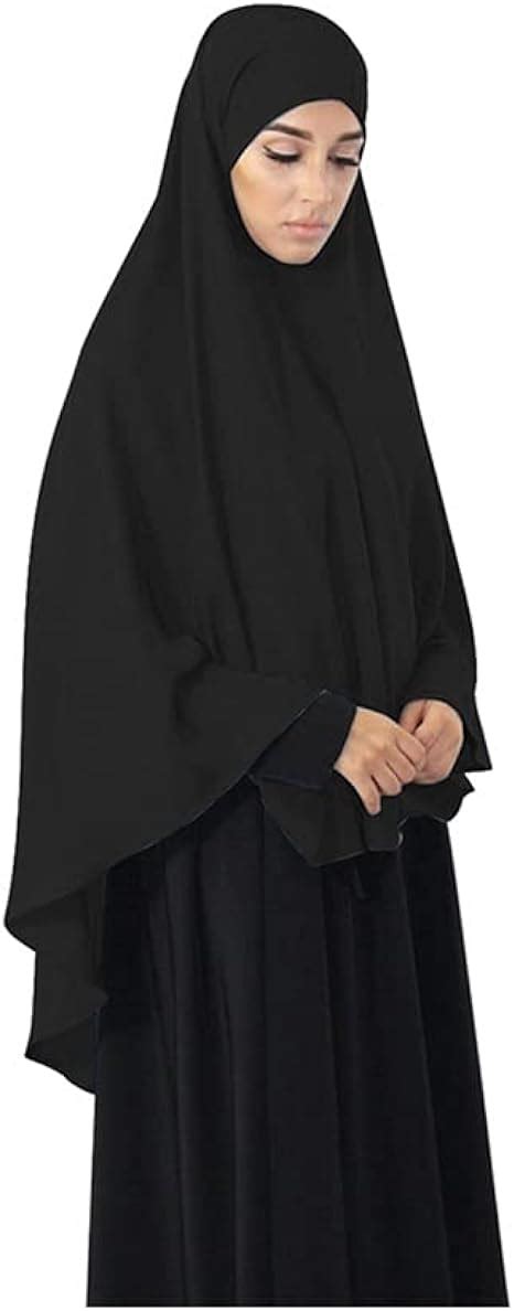 Hcxbb 1 Muslimischer Hijab Langer Schal Muslimische Frauen Overhead Gebetskleid Abaya Jilbab