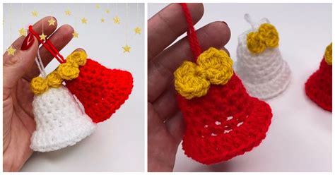 easy crochet christmas bell ornament crochet kingdom