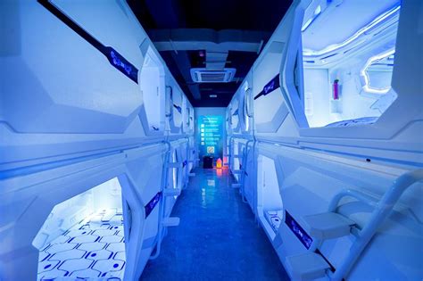 The average rate per night at a capsule hotel ranges from ¥2,500 to ¥6,000. Riccarton Capsule Hotel: Space Pod Capsule Hotel In KL