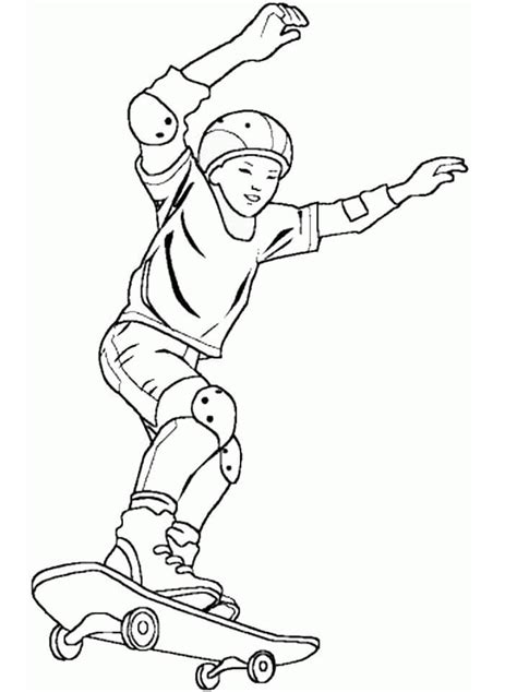 Skateboard Coloring Pages Free Printable Coloring Pages For Kids