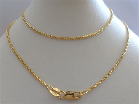 18k 18ct Solid Yellow Gold Franco Chain Men Women Necklace
