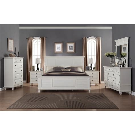 Shop Regitina White 6 Piece King Size Bedroom Furniture
