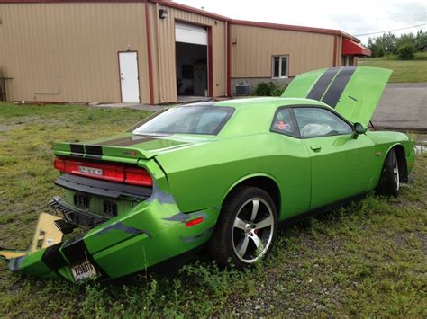 Green With Envy Dodge Challenger Srt8 392 Wrecked Mopar Blog