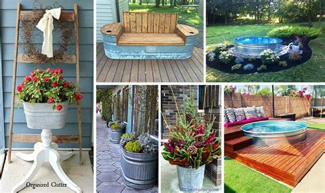 Garden tub (no step) (kinro composites). 15 Cool DIY Galvanized Tubs Ideas For Your Backyard