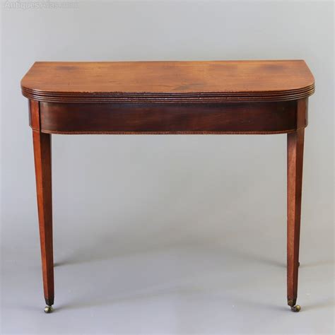 Georgian Mahogany Fold Over Tea Table C1810 Antiques Atlas