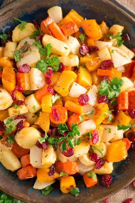 Balsamic roasted root vegetables with cumin and oregano make for an excellent healthy side dish loaded with antioxidants and vitamins. Roasted Root Vegetables | Delicious Meets Healthy