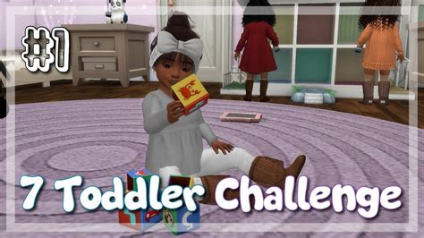 The Sims 4 Seven Toddler Challenge Part 1 Youtube