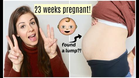 23 Weeks Pregnant Found A Lump During Pregnancy Heartburn And Nausea Kerry Conway Youtube