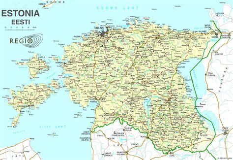 Estonia Maps Printable Maps Of Estonia For Download