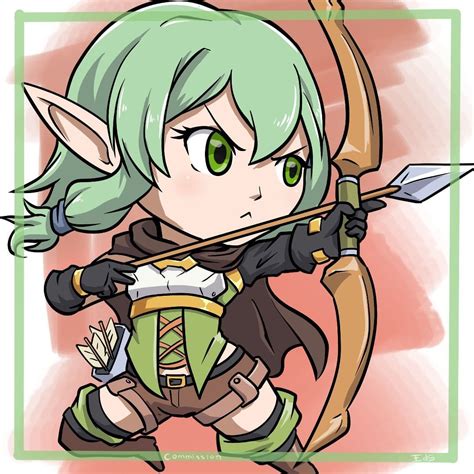 High Elf Archer From Goblin Slayer Chibi Fanart Chibi Fantasy