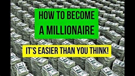 How To Become A Millionaire An Easy Path Millions Become A