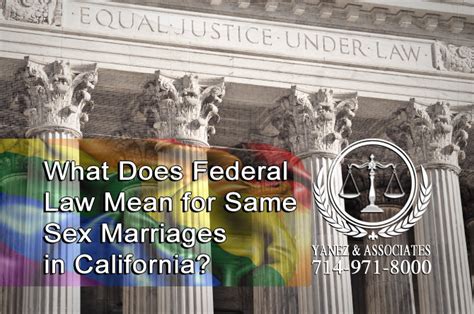 What Does Federal Law Mean For Same Sex Marriages In Free Download