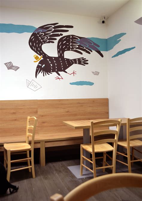 Library Coffee Shop Murals On Behance