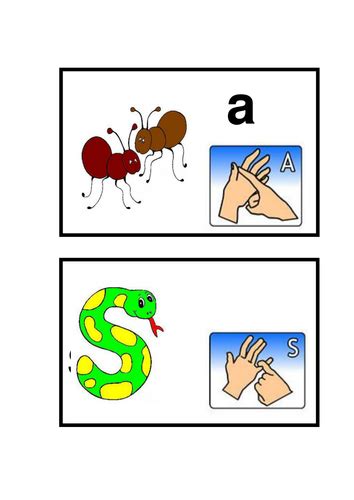 Jolly Phonics Flashcards With Sign Language Teaching Resources